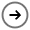 Round Arrow Right Icon from Solar Line Duotone Set