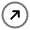 Round Arrow Right Up Icon from Solar Line Duotone Set