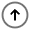 Round Arrow Up Icon from Solar Line Duotone Set