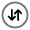 Round Sort Vertical Icon from Solar Line Duotone Set