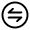 Round Transfer Horizontal Icon from Solar Linear Set
