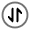 Round Transfer Vertical Icon from Solar Line Duotone Set