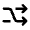 Shuffle Arrow Fill Icon from Rounded Fill - Material Pro Free Set
