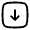 Square Arrow Down Icon from Solar Linear Set