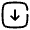 Square Arrow Down Icon from Solar Broken Set