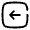 Square Arrow Left Icon from Solar Broken Set