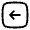Square Arrow Left Icon from Solar Linear Set