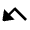 Triangle Arrow Bounce Down Left Fill Icon from Outlined Fill - Material Pro Free Set