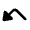 Triangle Arrow Bounce Down Left Fill Icon from Rounded Fill - Material Pro Free Set