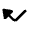 Triangle Arrow Bounce Up Left Fill Icon from Rounded Fill - Material Pro Free Set