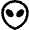 Astronomy Alien Icon from Nova Line Set