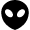 Astronomy Alien Icon from Nova Solid Set