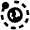 Astronomy Moon Earth Orbit Icon from Nova Line Set