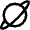 Astronomy Saturn Icon from Nova Line Set