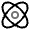Atom Icon from Solar Line Duotone Set