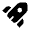 Rocket Icon from Solar Bold Set