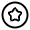 Star Circle Icon from Solar Linear Set