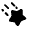 Star Fall Minimalistic Icon from Solar Bold Set