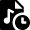 Audio File Clock Icon from Nova Solid Set