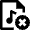 Audio File Cross Remove Icon from Nova Line Set