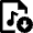 Audio File Download Icon from Nova Line Set