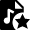 Audio File Favorite Star Icon from Nova Solid Set