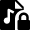 Audio File Lock Icon from Nova Solid Set