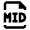 Audio File Mid Icon from Nova Line Set