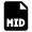 Audio File Mid Icon from Nova Solid Set