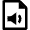 Audio File Speaker Icon from Nova Line Set