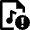 Audio File Warning Icon from Nova Line Set