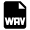 Audio File Wav Icon from Nova Solid Set