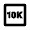 10k Icon from Outlined Line - Material Pro Set