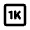 1k Icon from Rounded Line - Material Pro Set