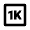 1k Icon from Outlined Line - Material Pro Set