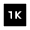 1k Fill Icon from Sharp Fill - Material Symbols Set