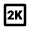 2k Icon from Outlined Line - Material Pro Set