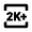 2k Plus Icon from Outlined Line - Material Pro Set