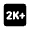 2k Plus Fill Icon from Rounded Fill - Material Pro Set