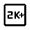 2k Plus Icon from Rounded Line - Material Symbols Set