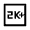 2k Plus Icon from Sharp Line - Material Symbols Set