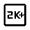 2k Plus Icon from Outlined Line - Material Symbols Set