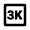 3k Icon from Outlined Line - Material Pro Set