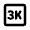 3k Icon from Rounded Line - Material Pro Set