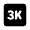 3k Fill Icon from Rounded Fill - Material Pro Set