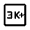 3k Plus Icon from Rounded Line - Material Symbols Set
