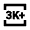 3k Plus Icon from Sharp Line - Material Pro Set