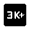 3k Plus Fill Icon from Rounded Fill - Material Symbols Set