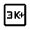 3k Plus Icon from Outlined Line - Material Symbols Set