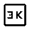 3k Icon from Outlined Line - Material Symbols Set